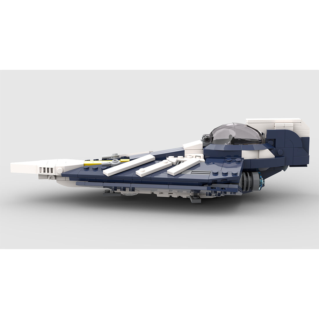MOC-210206 Plo Koons Delta-7 Jedi-Sternjäger (Minifiguren-Maßstab) Klemmbausteine