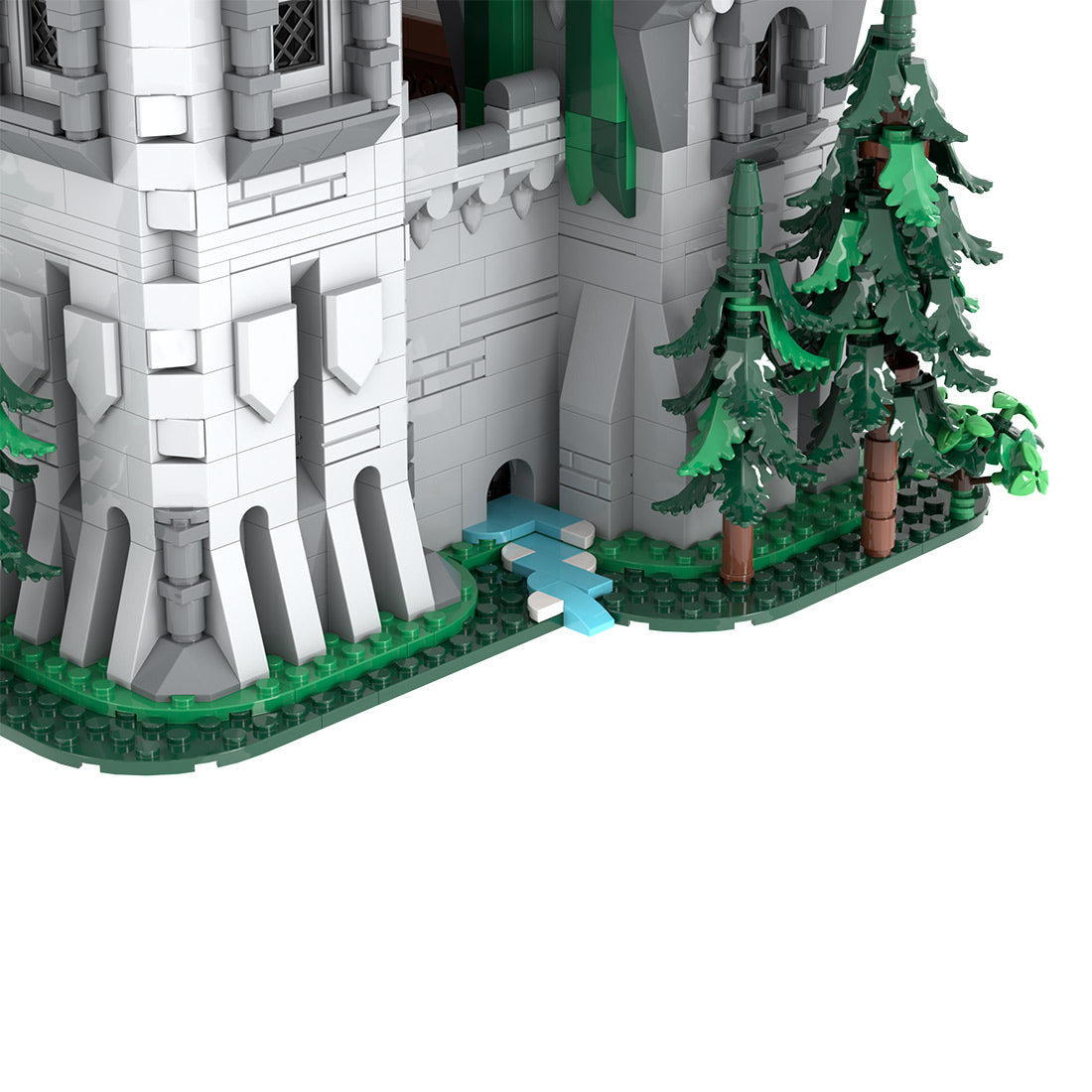 MOC-241818 Green Dragon Knights' Castle Klemmbausteine