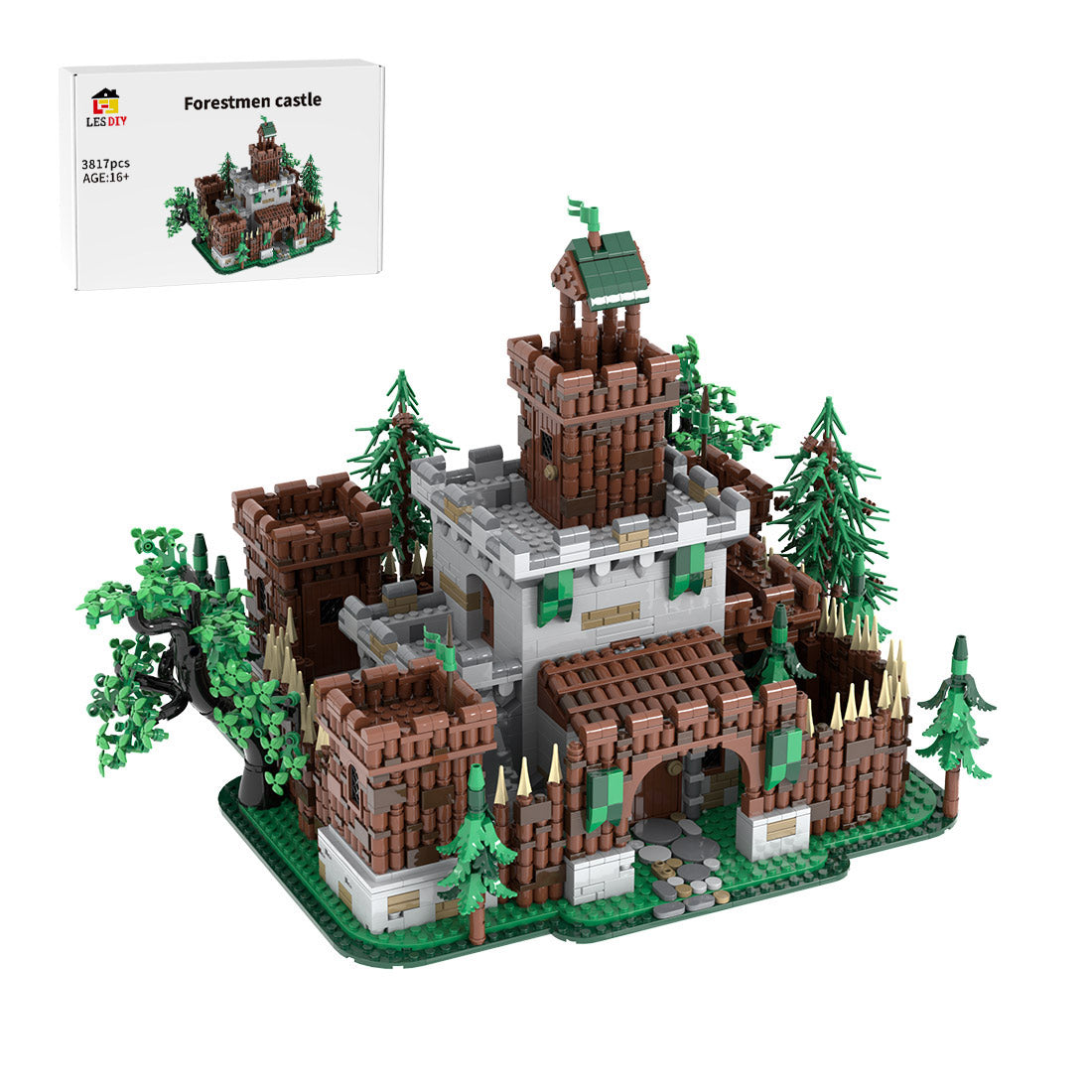 MOC-235461 Forestmen's castle Klemmbausteine