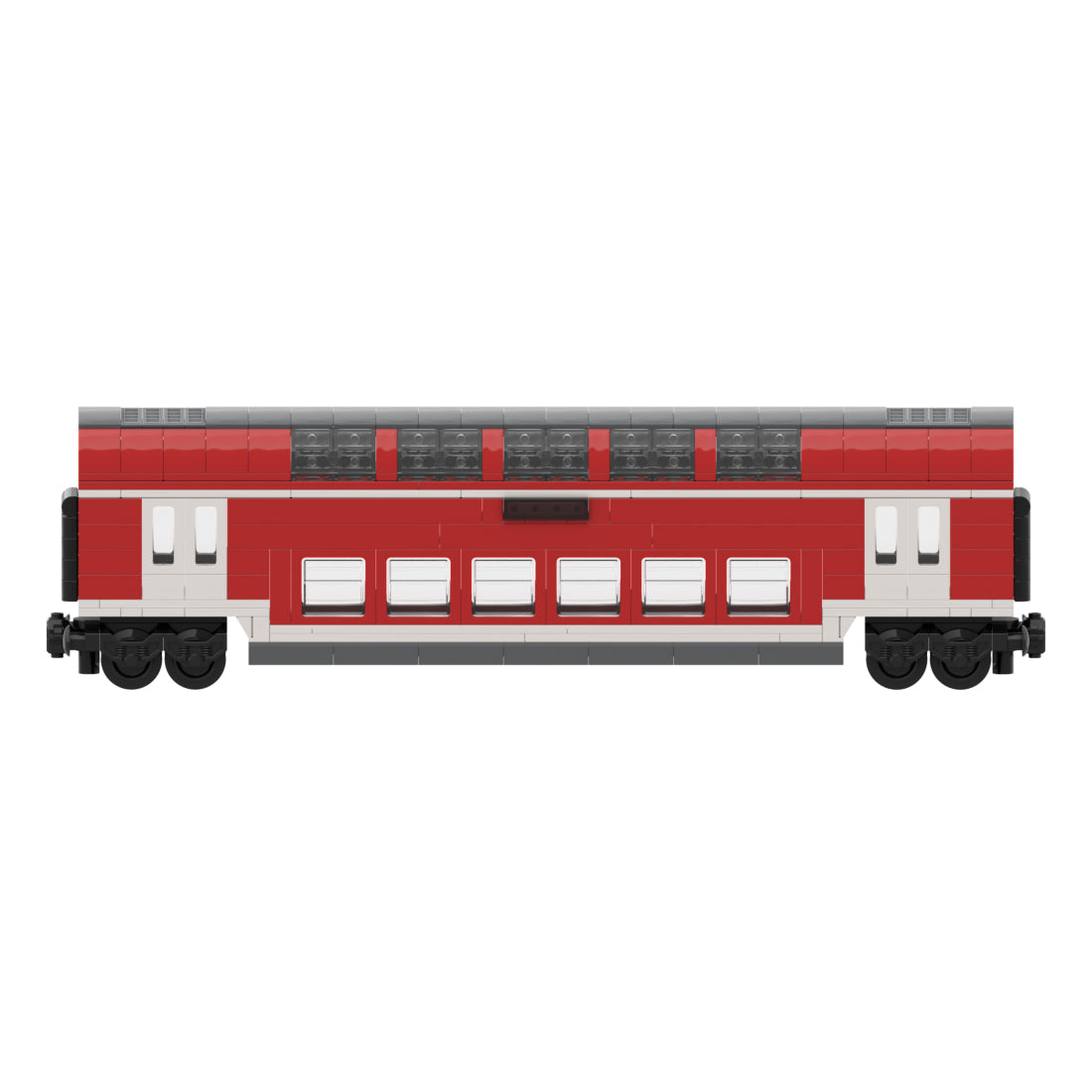 DB Doppelstock-Personenwagen zweiter Klasse Klemmbausteine