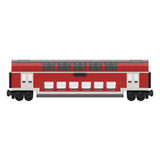 DB Doppelstock-Personenwagen zweiter Klasse Klemmbausteine