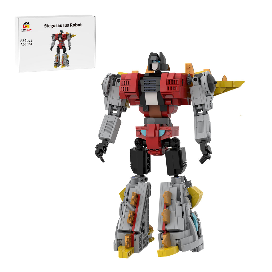Dinobot Snarl Transformierender Stegosaurus Mecha Klemmbausteine