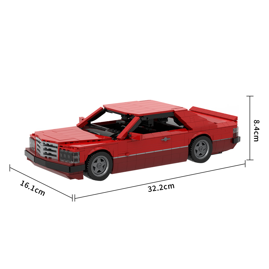 Deutsches Grand-Touring-Coupé der 1980er Jahre Klemmbausteine