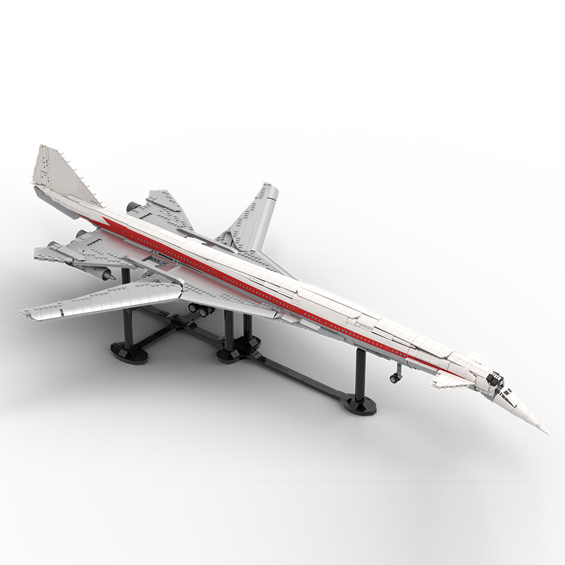 B2707-200 TWA Überschall-Passagierflugzeug 1:80 Klemmbausteine