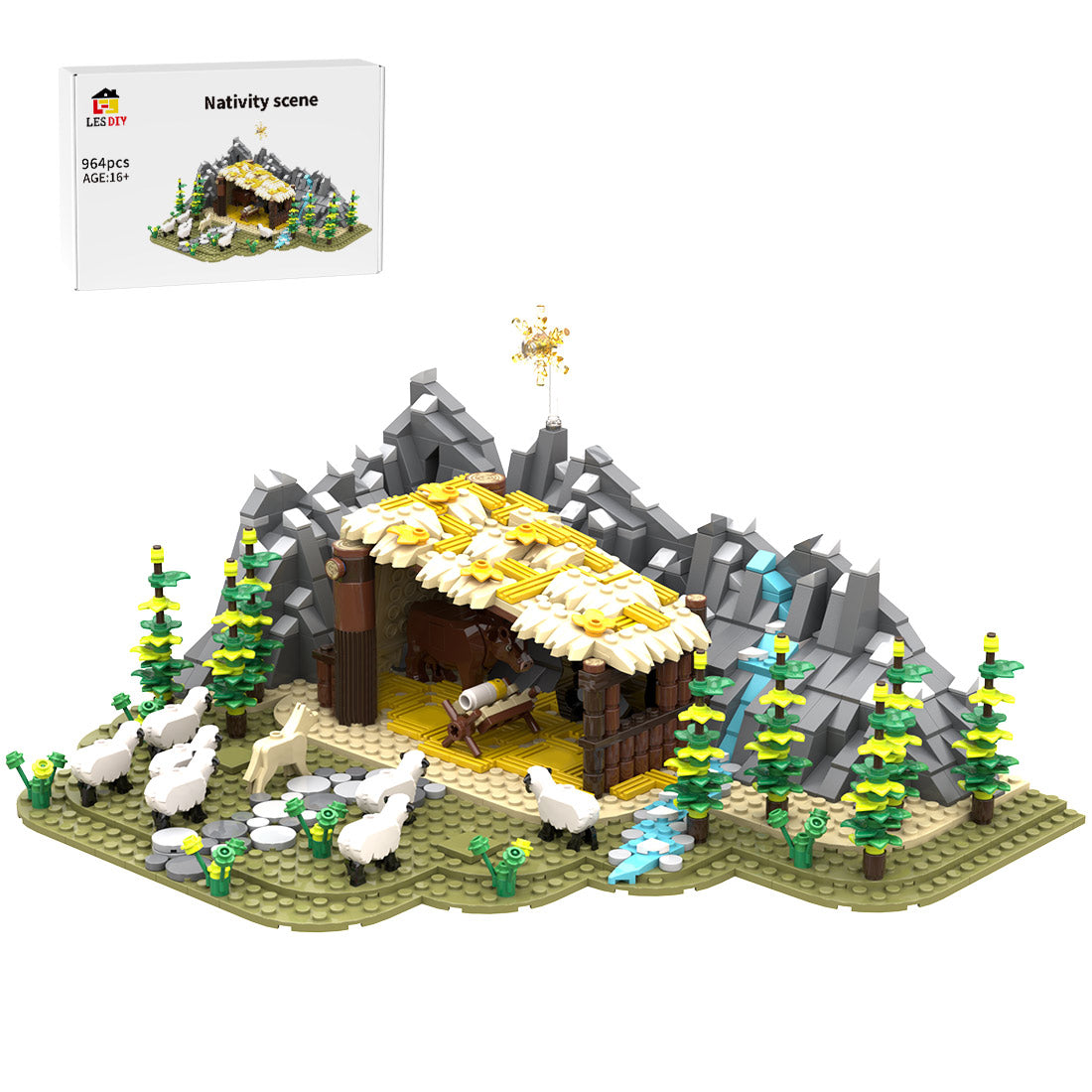 MOC-204353 Nativity scene Klemmbausteine