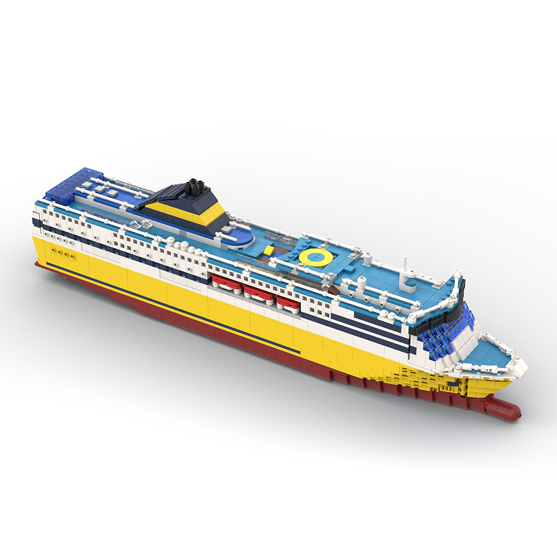 MOC-69159 Lota Bausteinboot Klemmbausteine