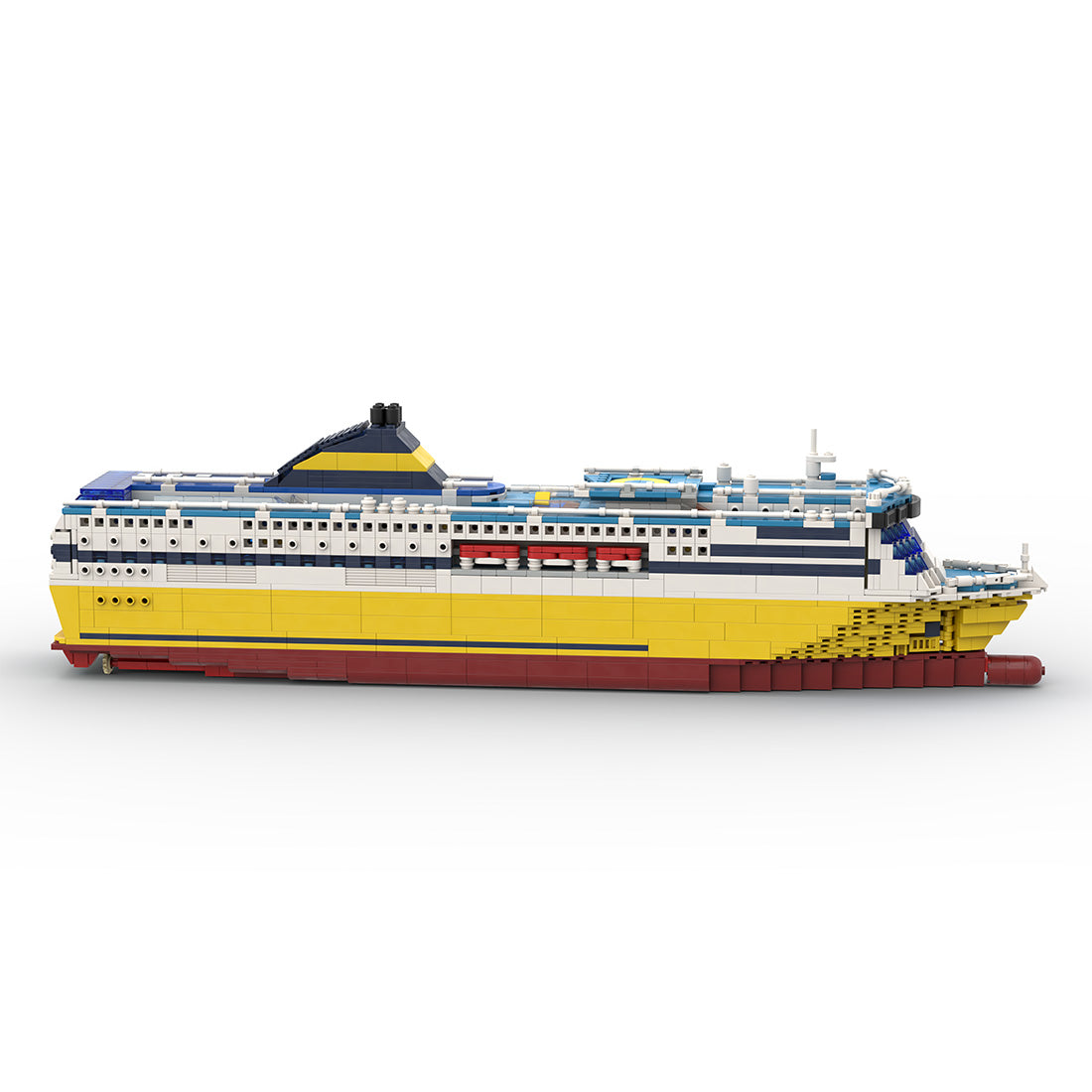 MOC-69159 Lota Bausteinboot Klemmbausteine