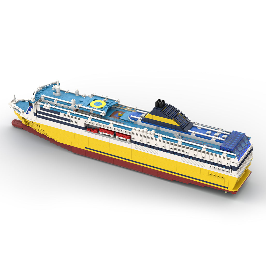 MOC-69159 Lota Bausteinboot Klemmbausteine