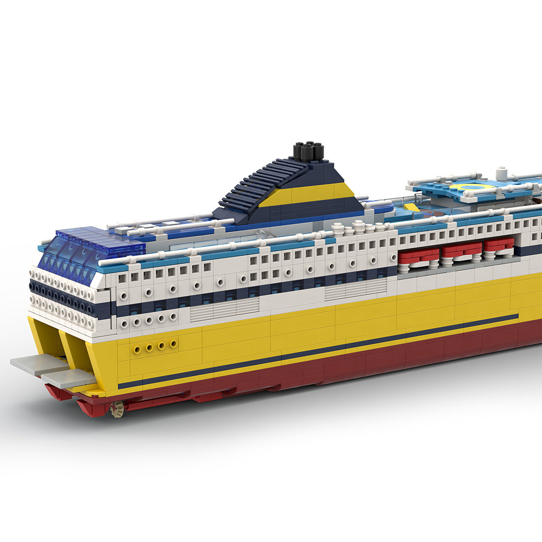 MOC-69159 Lota Bausteinboot Klemmbausteine