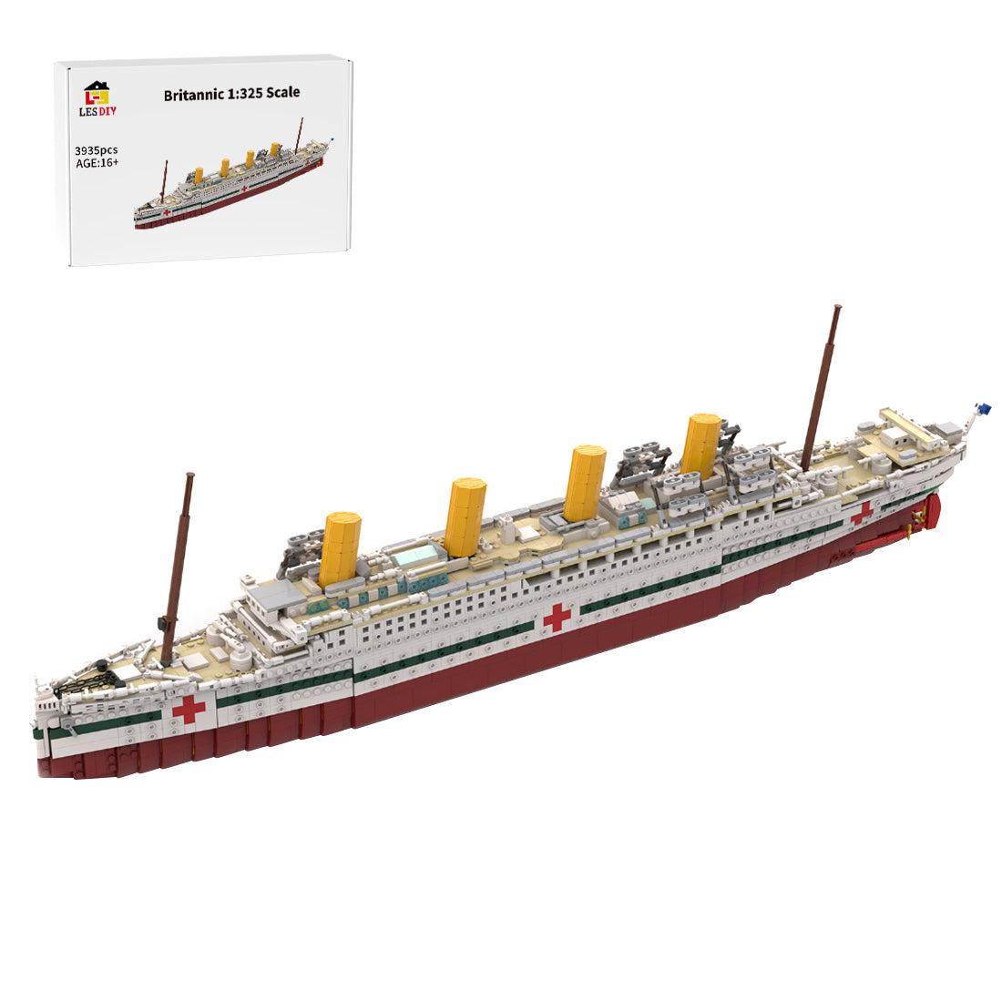 MOC-95563 HMHS Britannic 1:325 Klemmbausteine