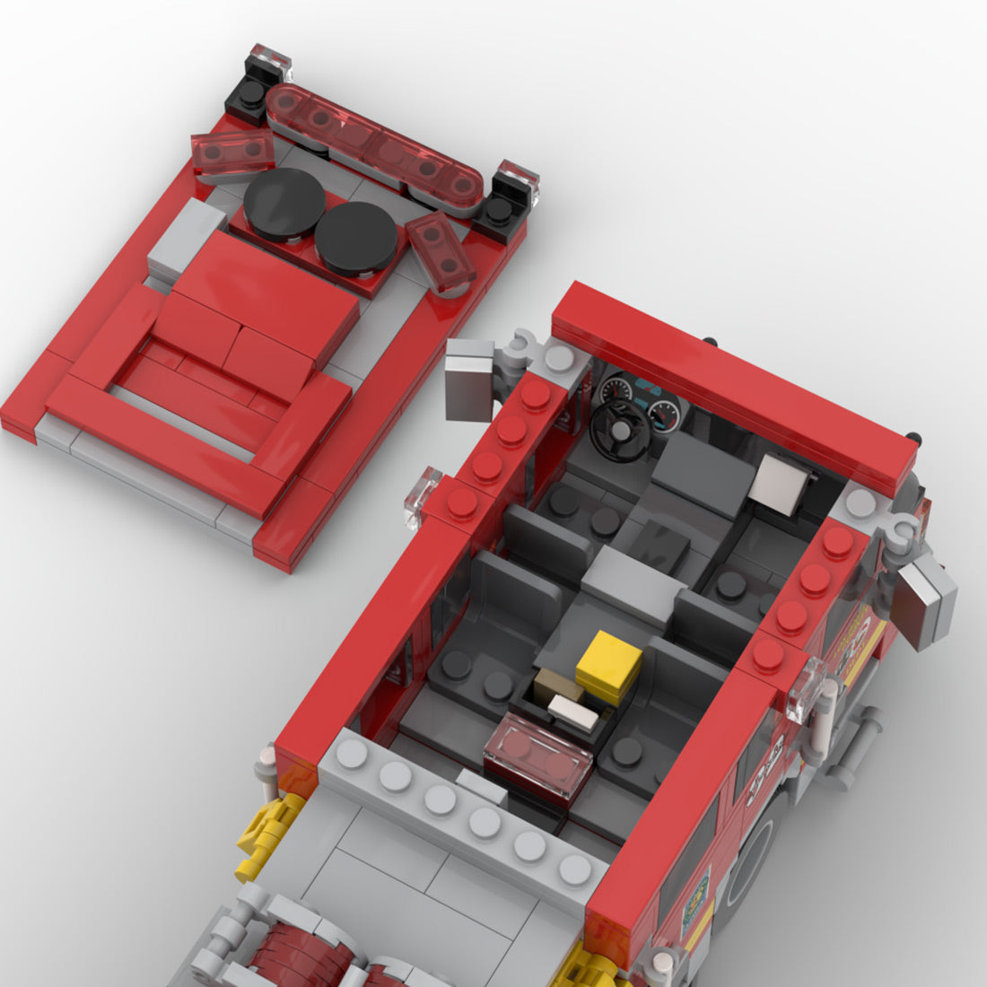 MOC-256293 2018 KME Predator Severe Fire Engine LACoFD Klemmbausteine