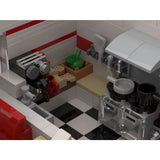 MOC-74851 Frank's Corner Diner Clamp Building Blocks