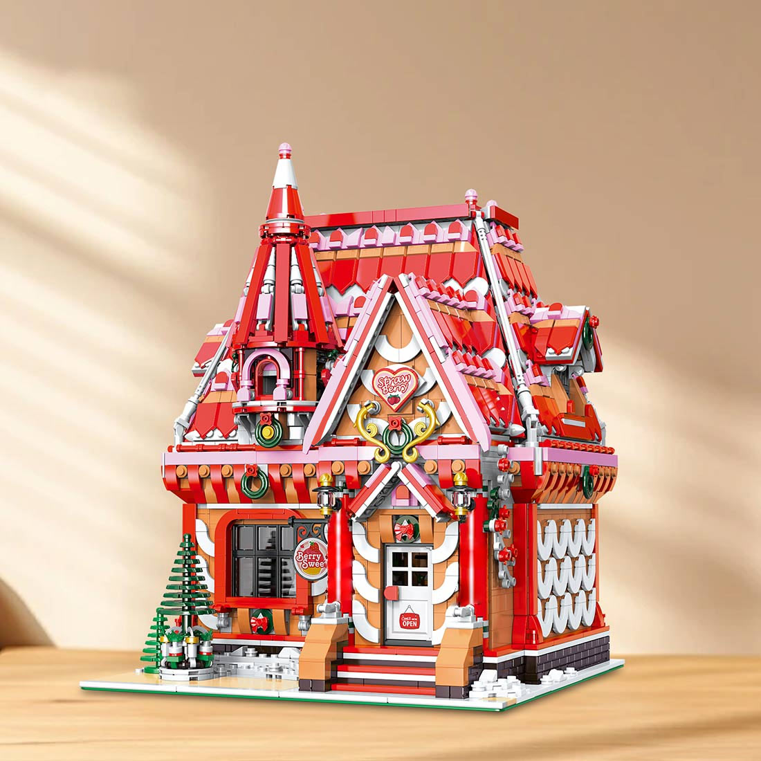 Workshop zum winterlichen Erdbeerdessert Klemmbausteine