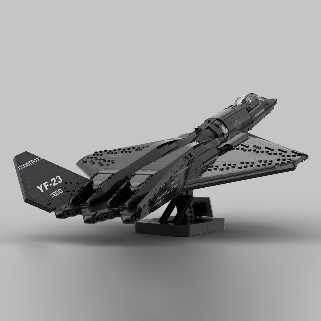 MOC-177282 1:35 Scale YF-23 Grey Ghost & Black Widow II Klemmbausteine