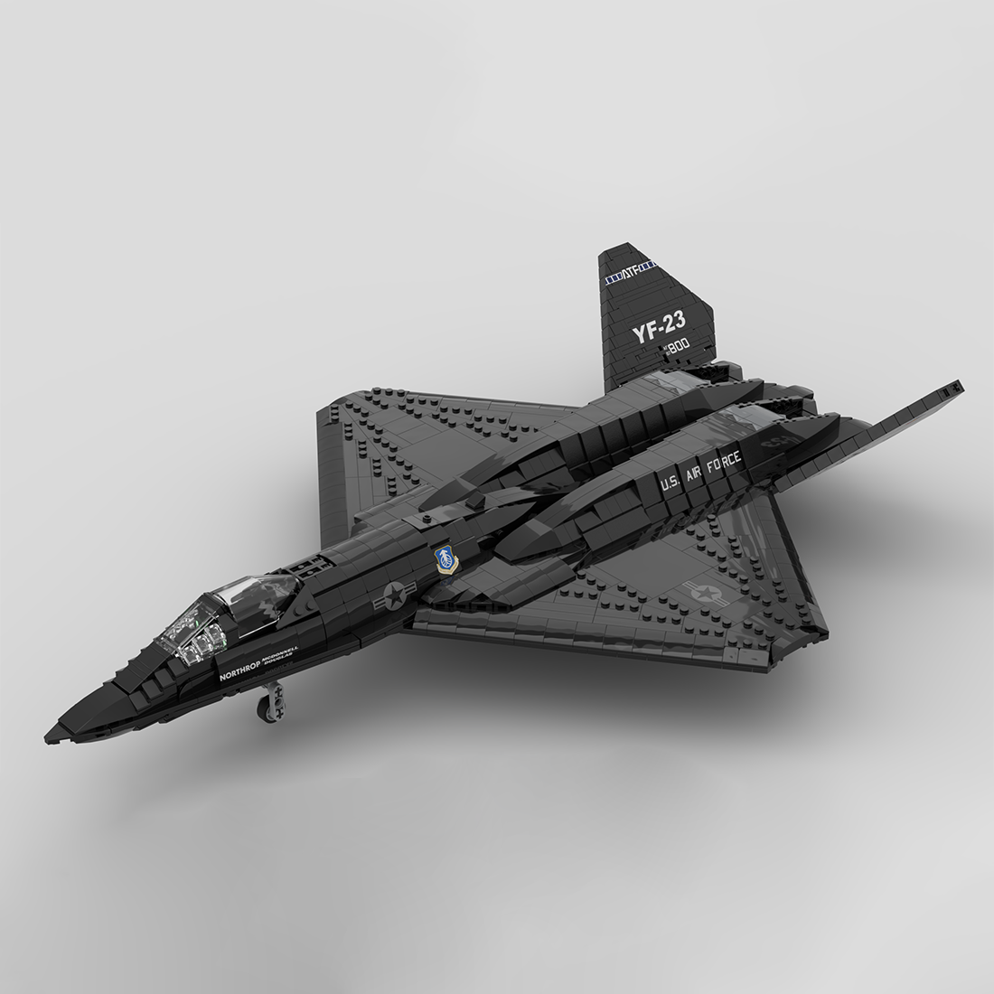 MOC-177282 1:35 Scale YF-23 Grey Ghost & Black Widow II Klemmbausteine