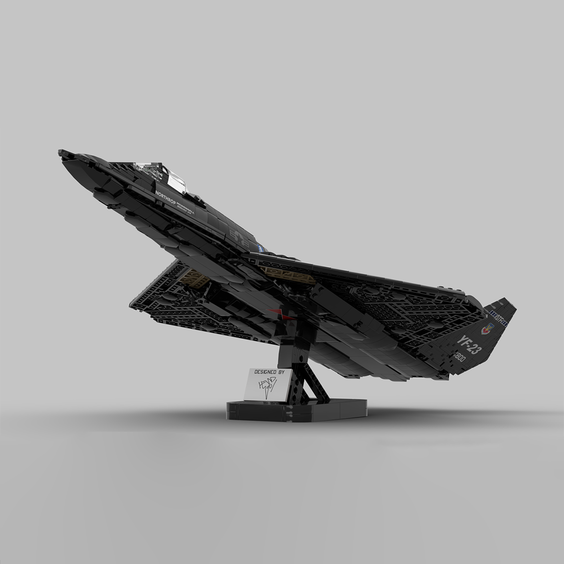 MOC-177282 1:35 Scale YF-23 Grey Ghost & Black Widow II Klemmbausteine