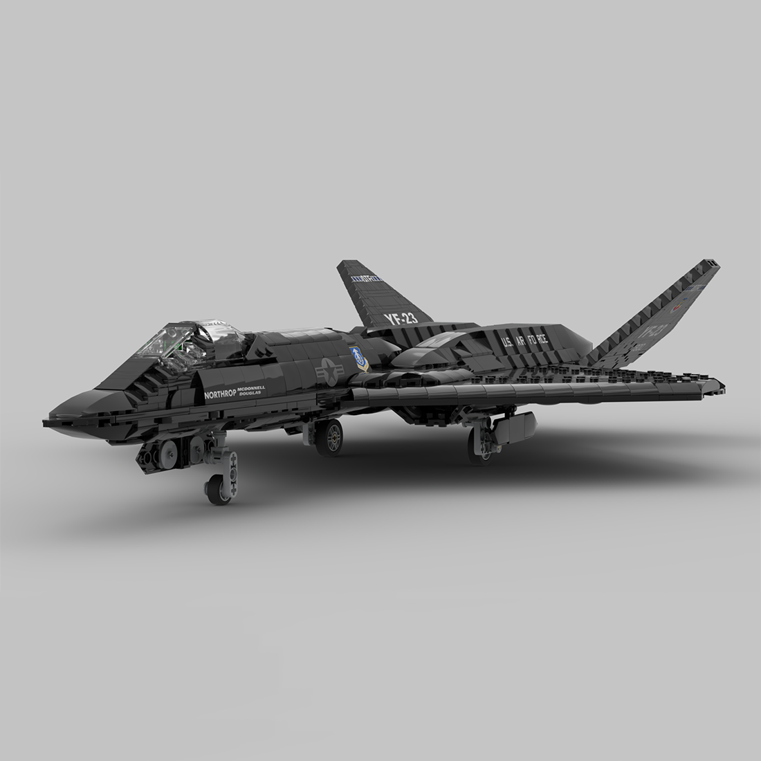 MOC-177282 1:35 Scale YF-23 Grey Ghost & Black Widow II Klemmbausteine
