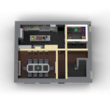 MOC-230069 1/38 Scale Ultra MEGA Yacht-Part 4 Module 11 Deck 2 Stern 2 Klemmbausteine