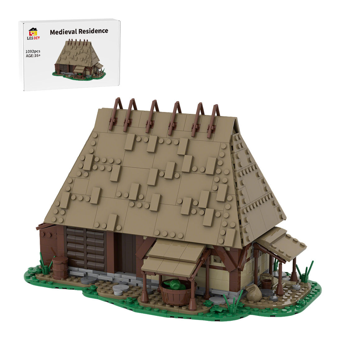 Medieval Dwelling DIY Village House Klemmbausteine