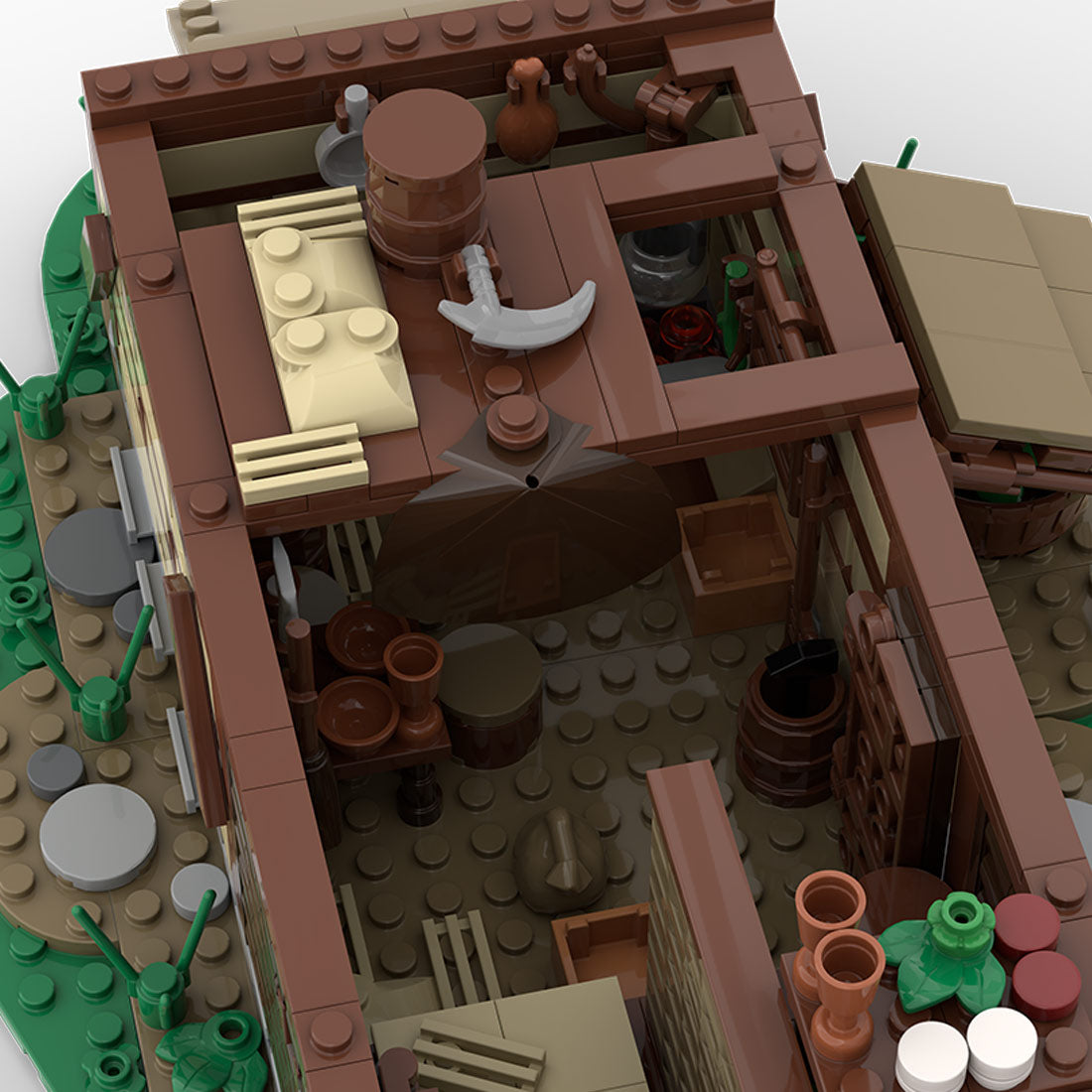 Medieval Dwelling DIY Village House Klemmbausteine