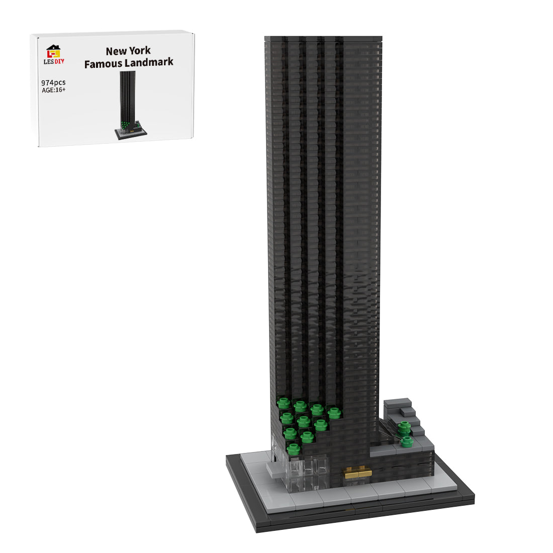 MOC-211277 Trump Tower 1:800 Scale Klemmbausteine