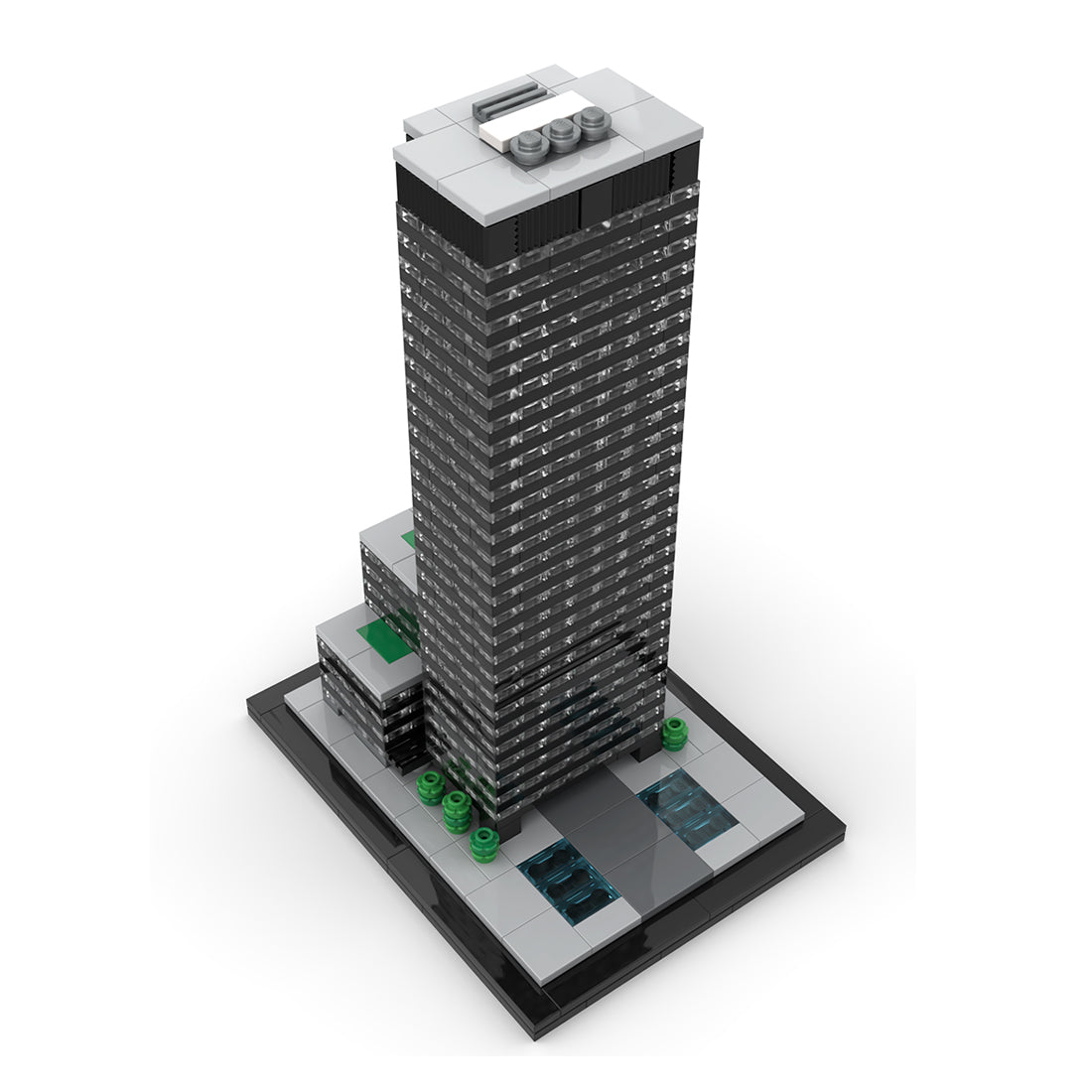MOC-219954 Seagram Building 1:800 Scale Klemmbausteine