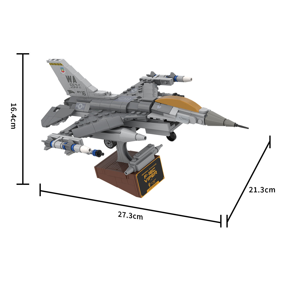 MOC-224853 F-16C Fighting Falcon, Nellis (1:58) Klemmbausteine