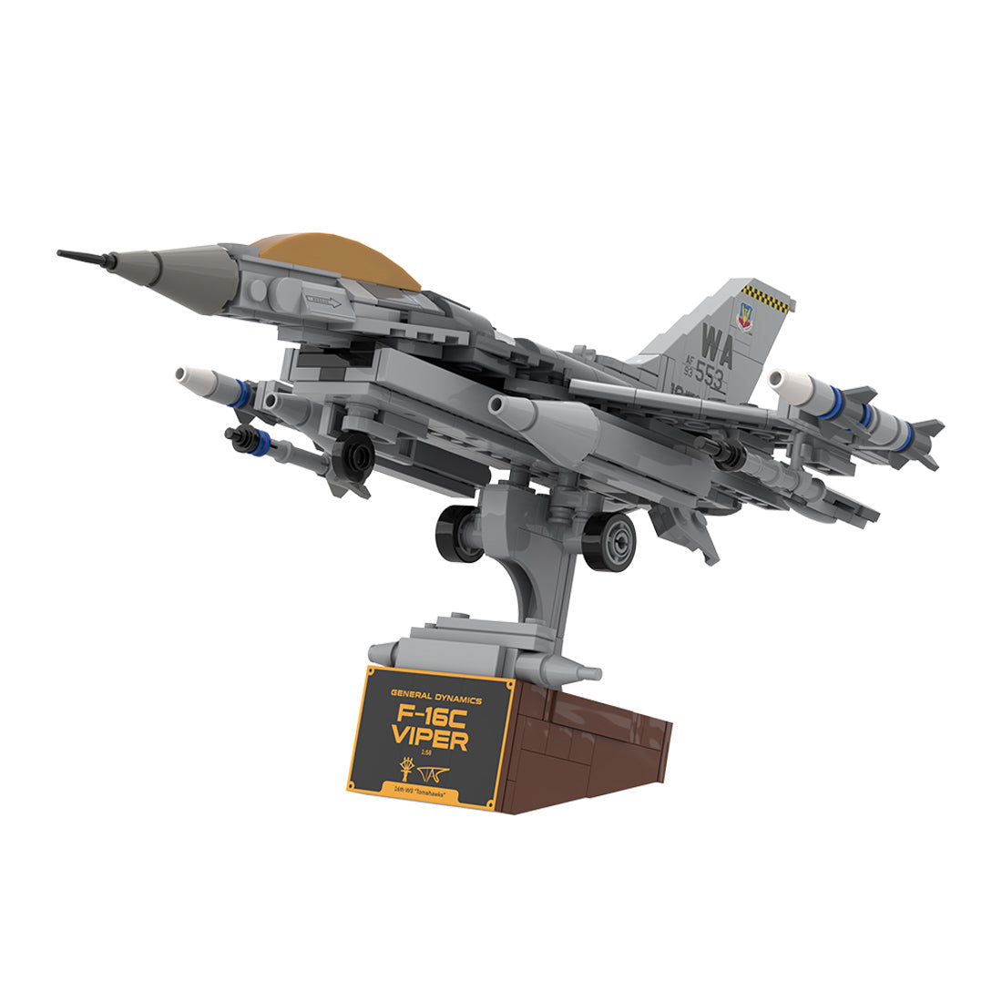 MOC-224853 F-16C Fighting Falcon, Nellis (1:58) Klemmbausteine