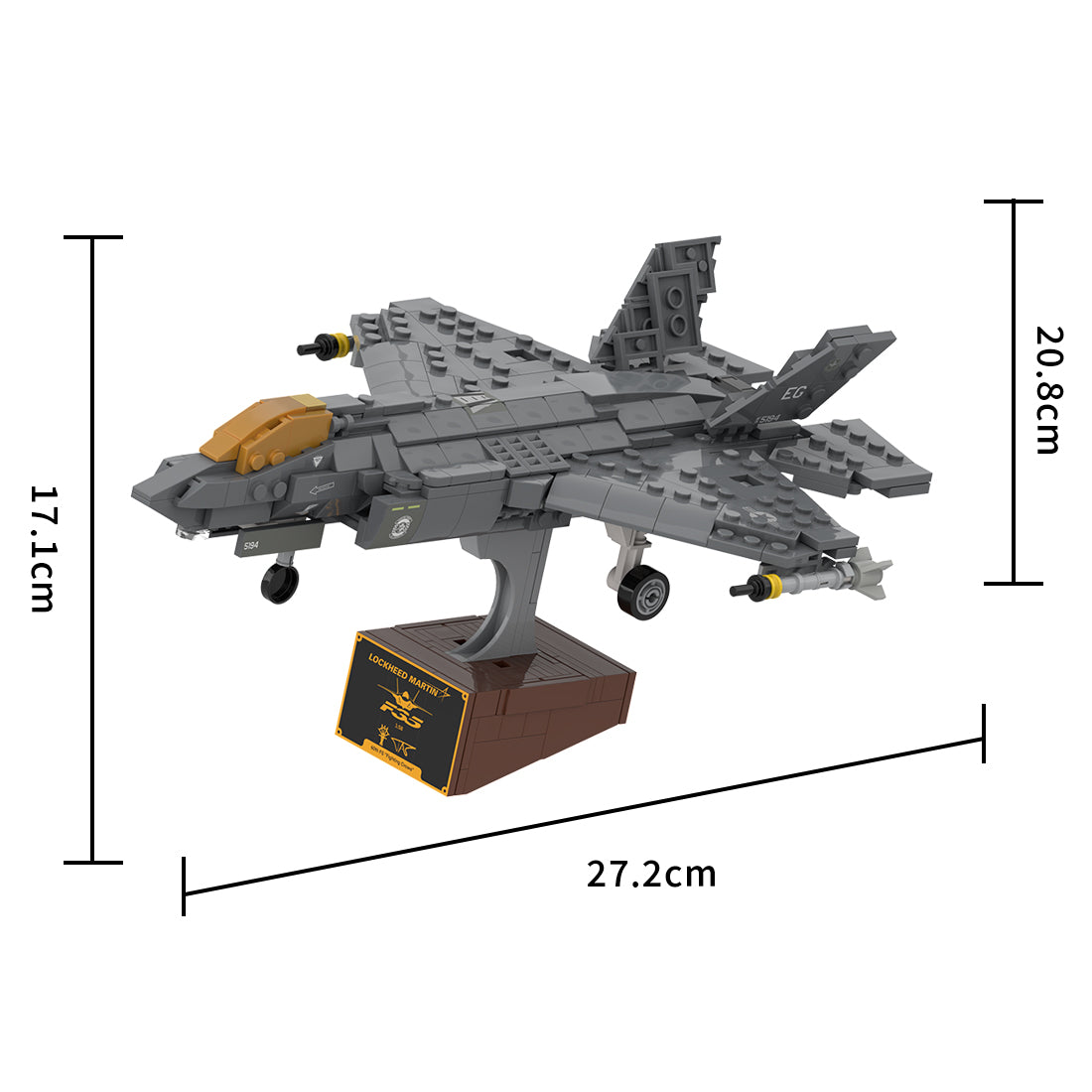 1/58 Scale American Multirole Military Combat Fighter Klemmbausteine