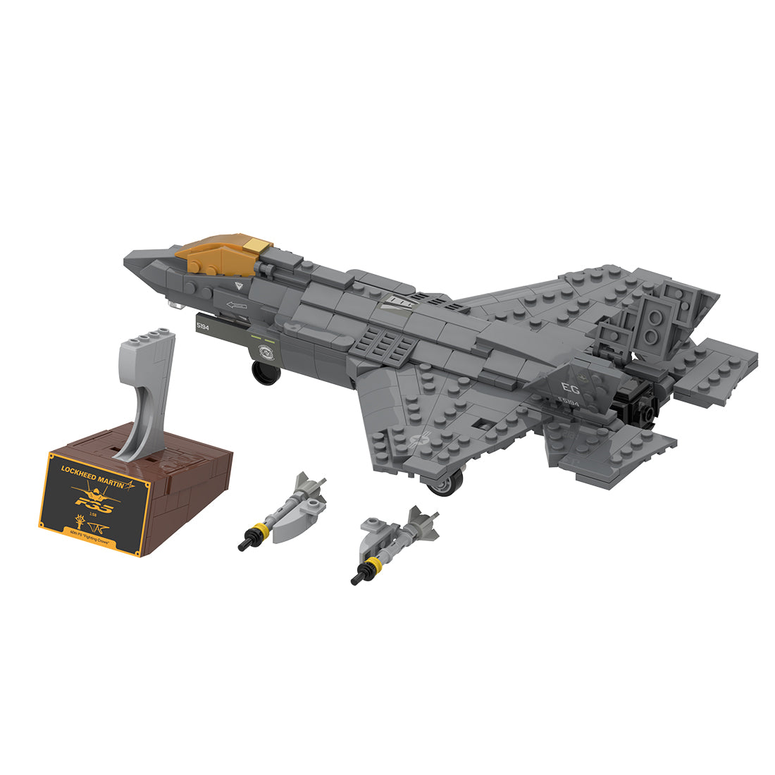 1/58 Scale American Multirole Military Combat Fighter Klemmbausteine