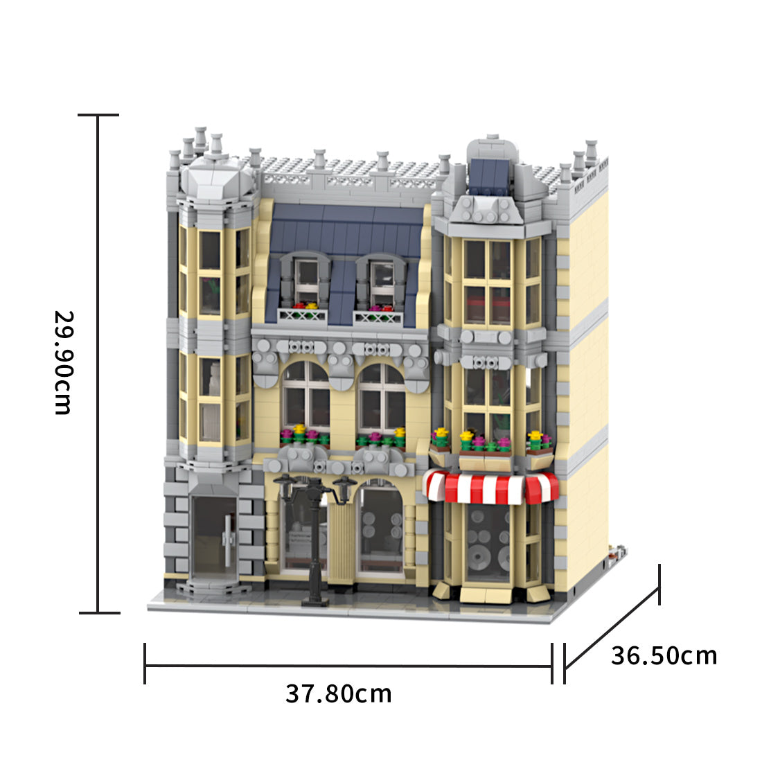 MOC-214606 HiFi Shop & Residential House Klemmbausteine