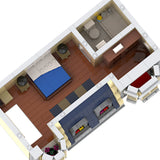 MOC-214606 HiFi Shop & Residential House Klemmbausteine