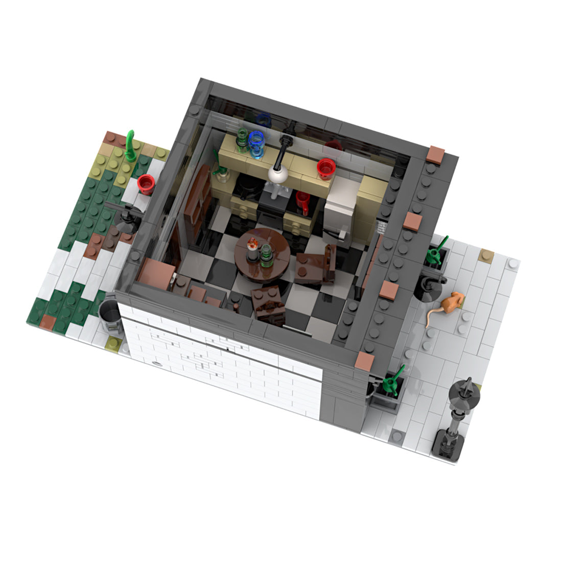 MOC-197722 Gothic Town House Klemmbausteine