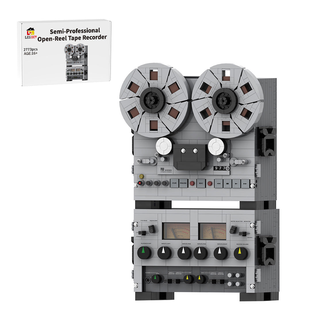 Semi-Professional Open-Reel Tape Recorder Klemmbausteine（Dynamic Version）