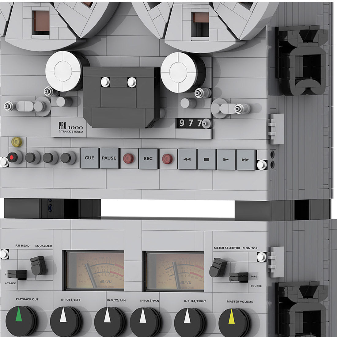 Semi-Professional Open-Reel Tape Recorder Klemmbausteine（Dynamic Version）