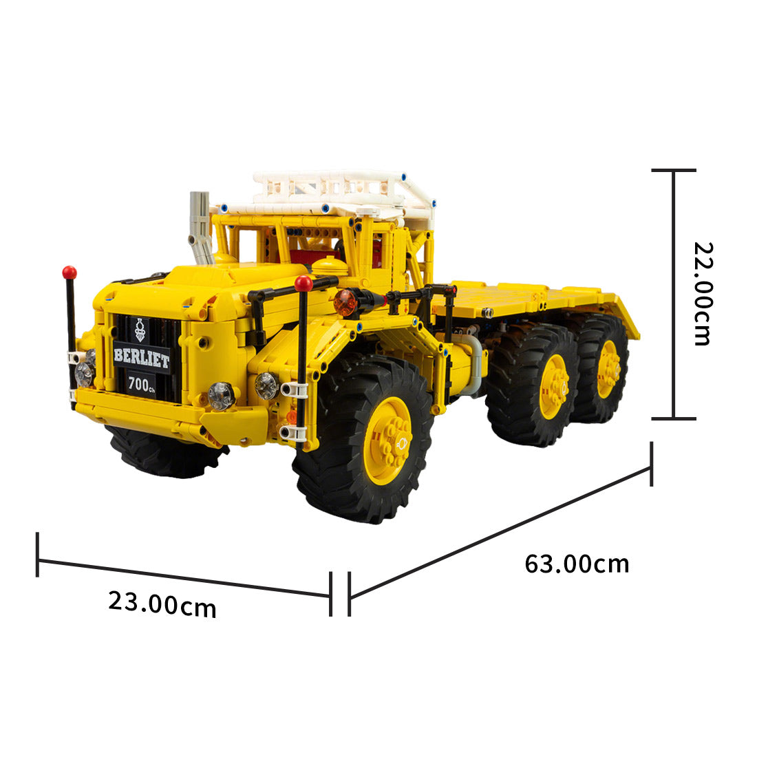 MOC-232346 1/20 Scale Berliet T100 Klemmbausteine