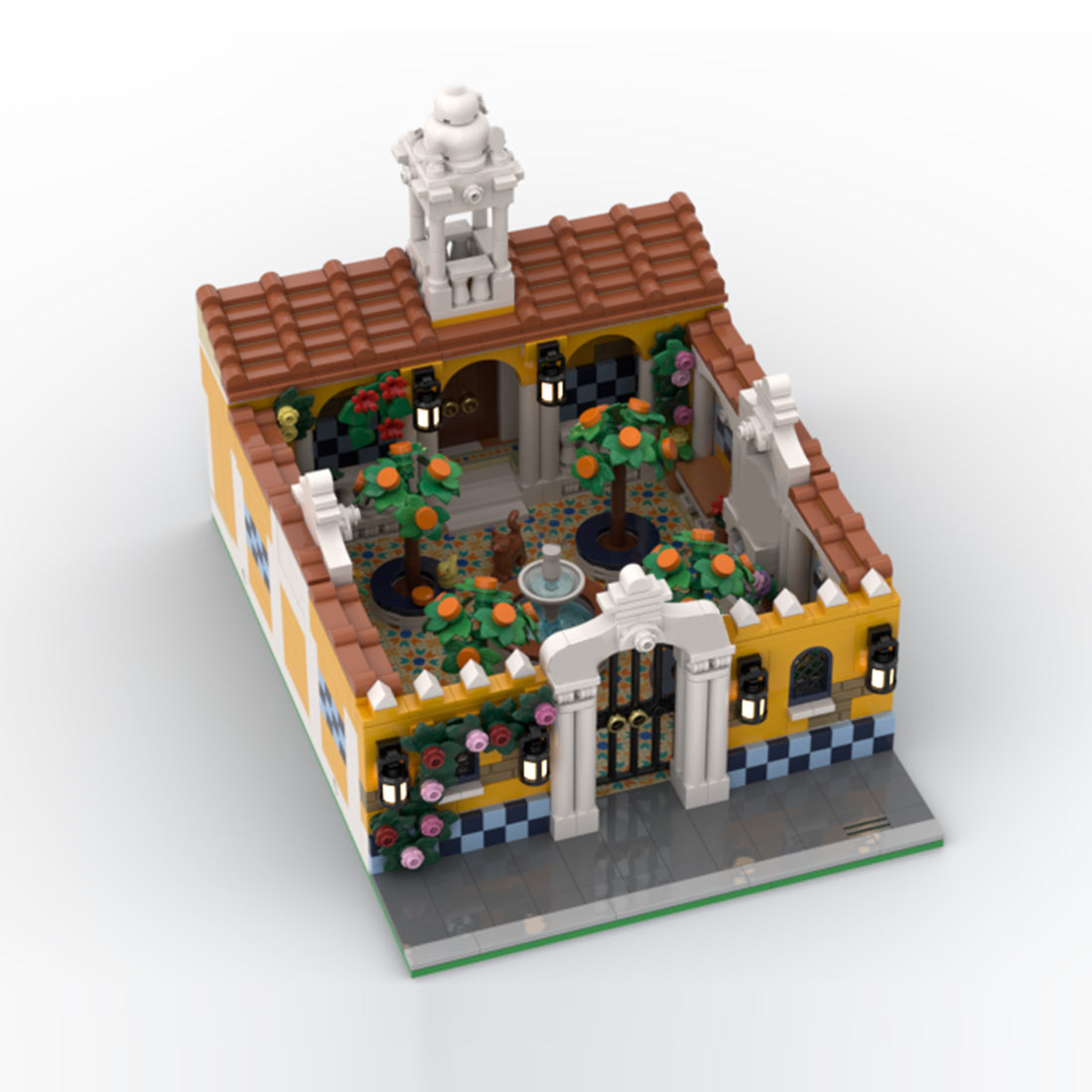 MOC-225174 Spanish Courtyard Klemmbausteine