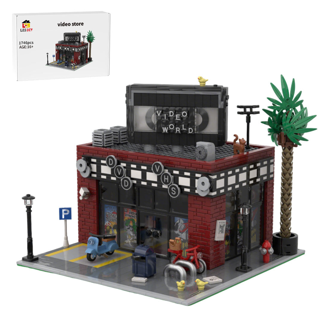 MOC-224017 Video Store Klemmbausteine