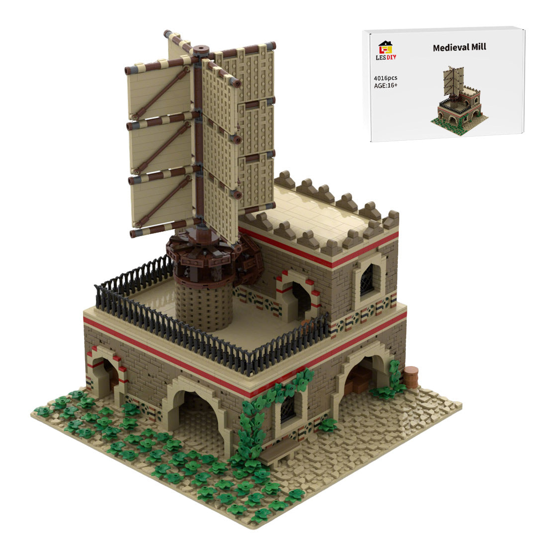 MOC-210034 Age of Empires - Mill (Middle Eastern) Klemmbausteine