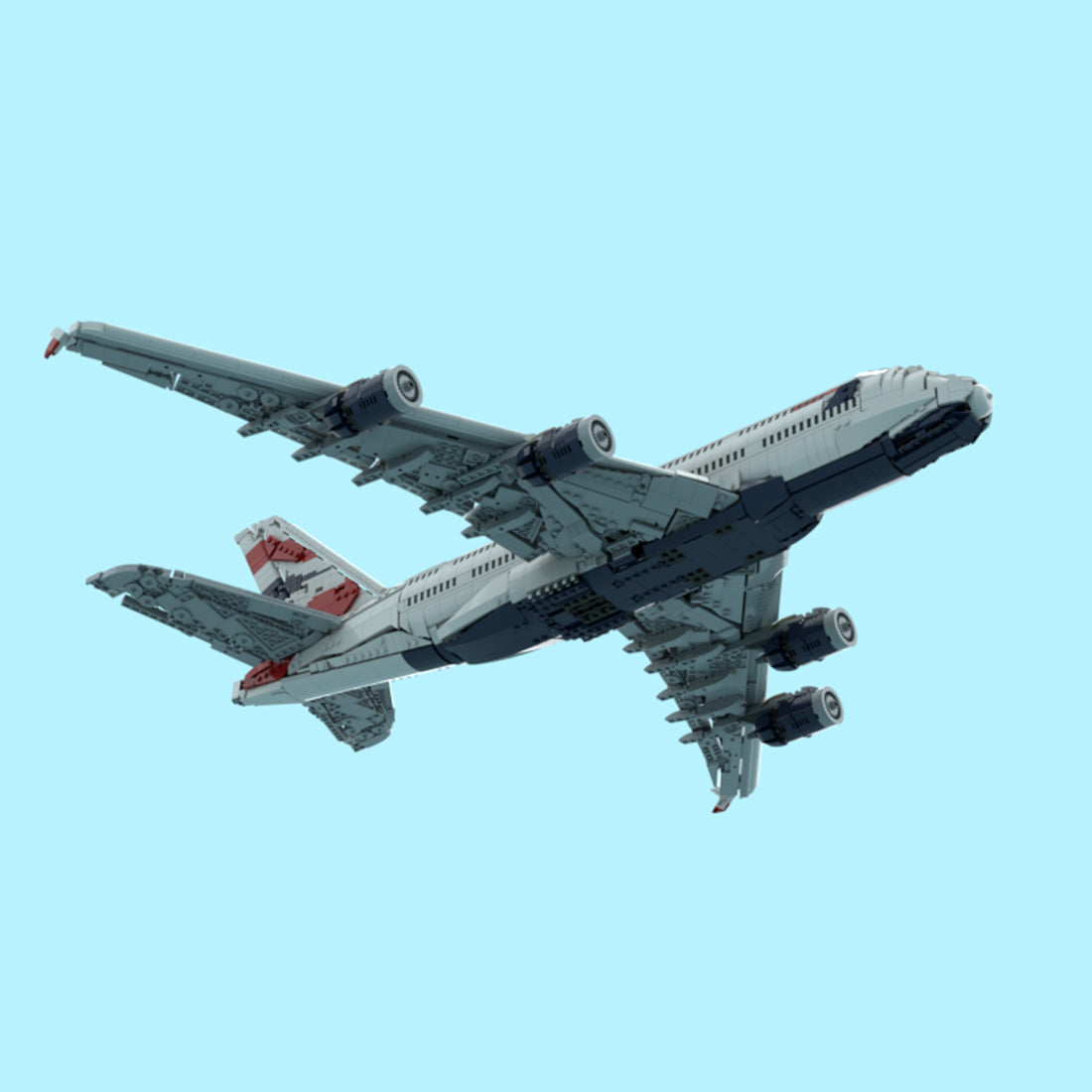 MOC-231606 British Airways Airbus A380 Klemmbausteine