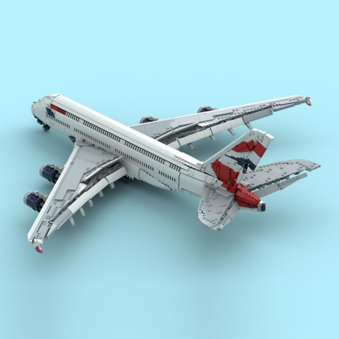 MOC-231606 British Airways Airbus A380 Klemmbausteine