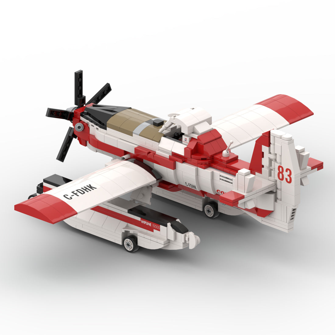 Amphibisches Löschflugzeug AT-802F Fire Boss (Tanker 83/97) Klemmbausteine