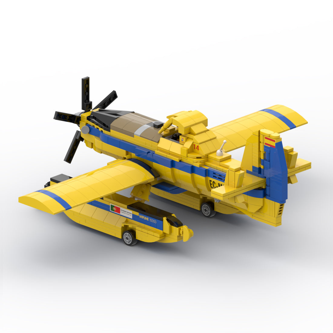 Amphibisches Löschflugzeug AT-802F Fire Boss ALFA 14 Klemmbausteine