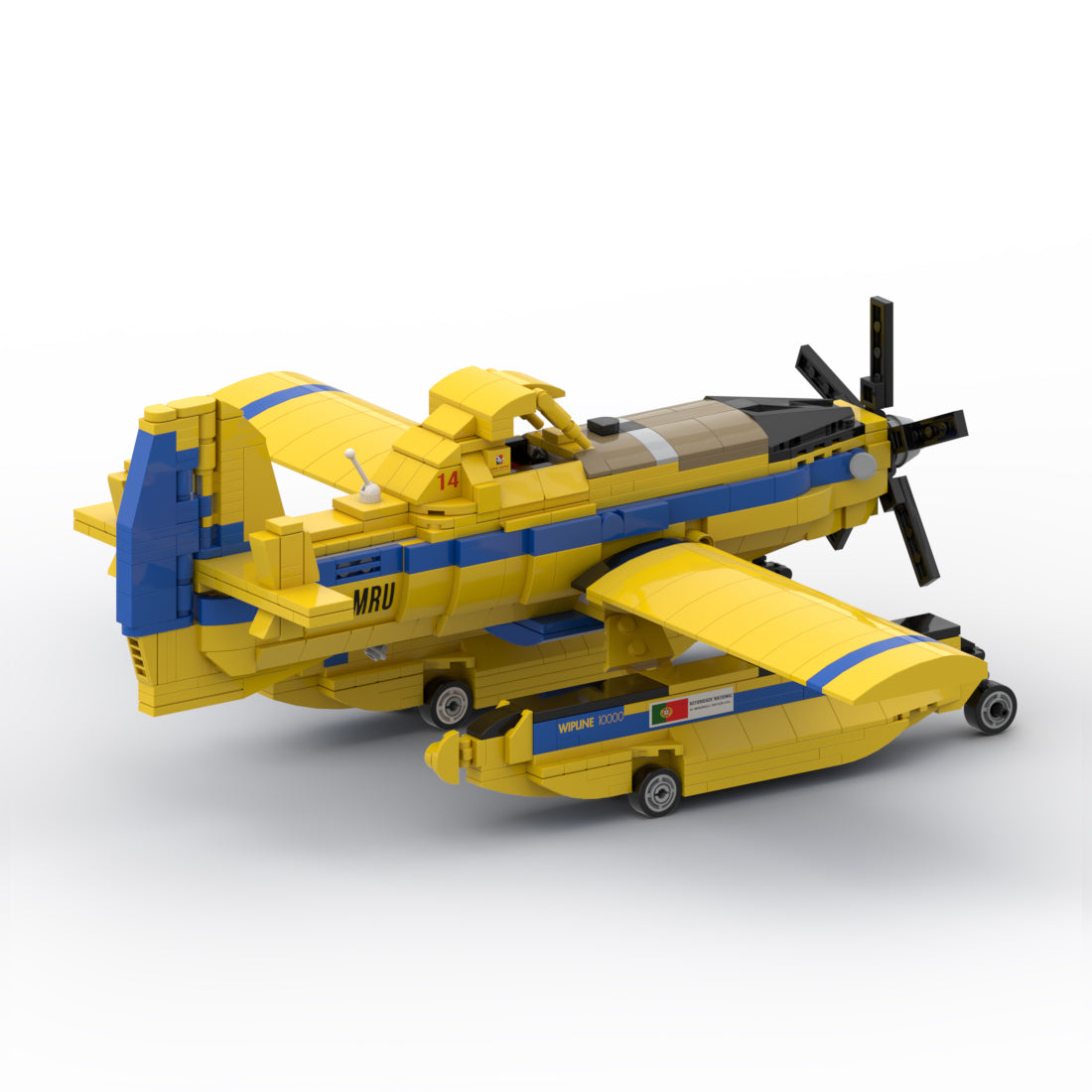 Amphibisches Löschflugzeug AT-802F Fire Boss ALFA 14 Klemmbausteine