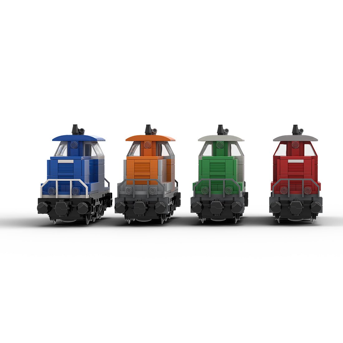 4 in 1 BR - 363 Electric Locomotive Klemmbausteine - LesDiy - Klemmbausteine