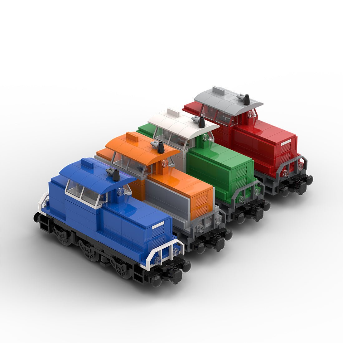 4 in 1 BR - 363 Electric Locomotive Klemmbausteine - LesDiy - Klemmbausteine