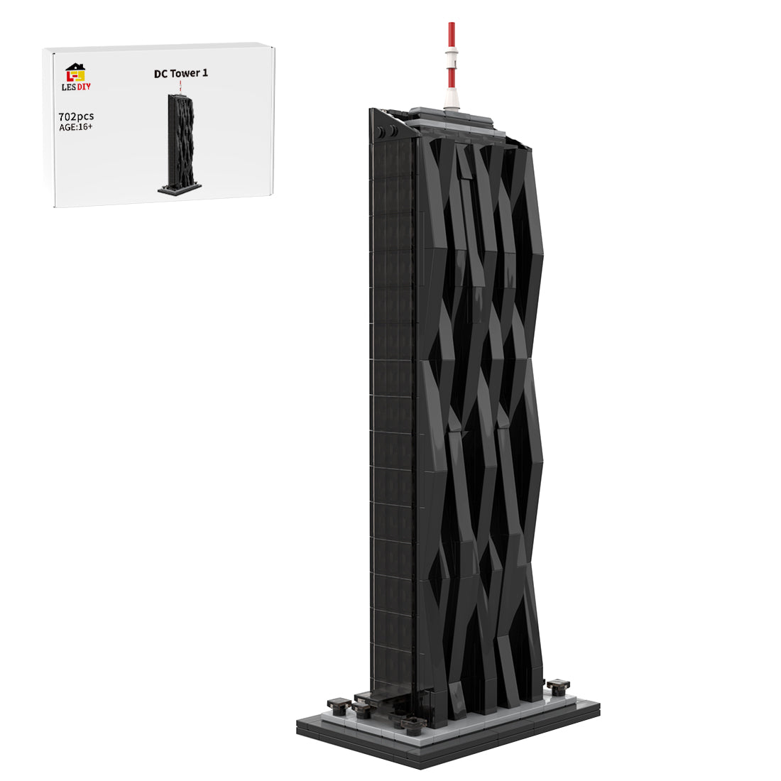 MOC-261862 DC Tower 1:800 Scale Klemmbausteine
