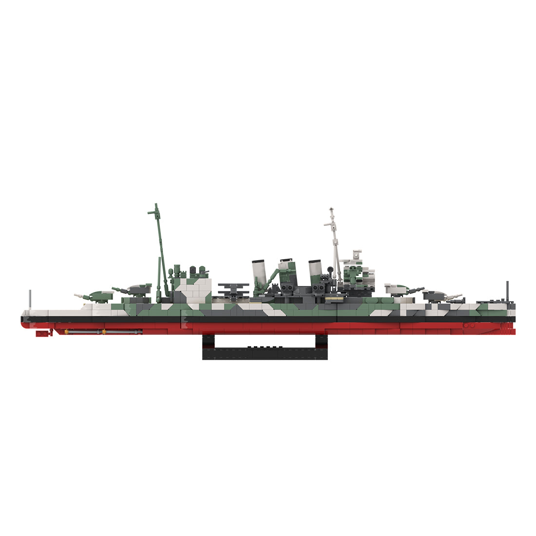 1/300 Scale HMS Suffolk Heavy Cruiser Klemmbausteine
