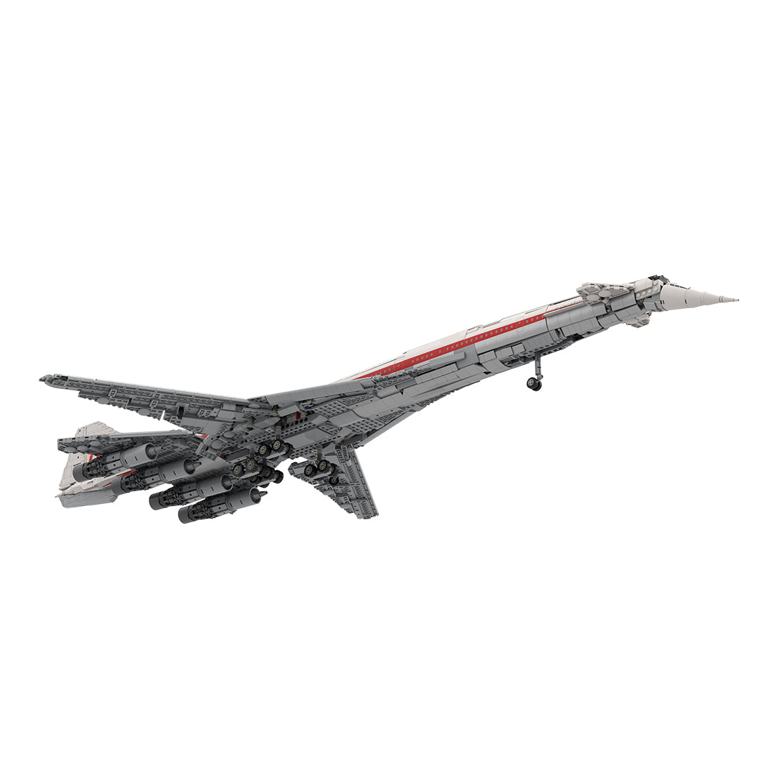 B2707-200 TWA Überschall-Passagierflugzeug 1:80 Klemmbausteine