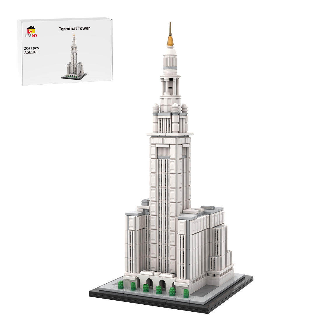 MOC-254906 Terminal Tower 1:800 Scale Klemmbausteine